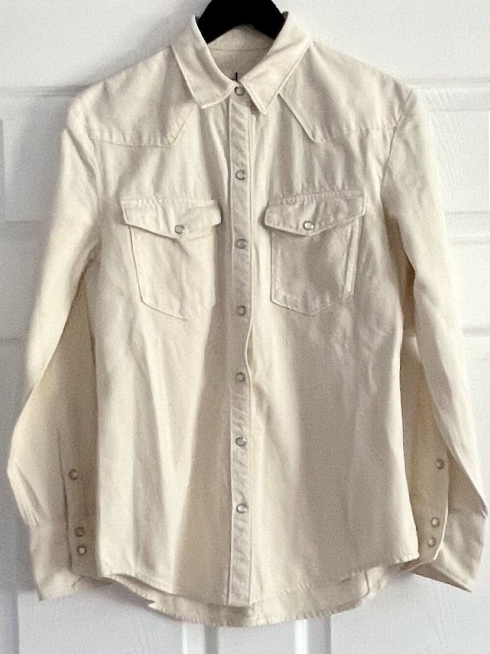 Rag & Bone Featherweight Wyatt long sleeve button front shirt size small NWT